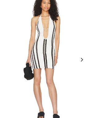 NEW Lovers & Friends Kerry Striped Mini Dress